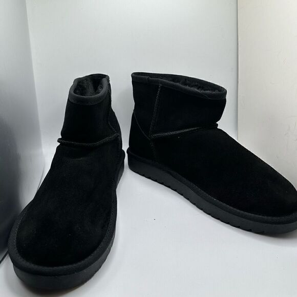 CUSHIONAIRE Women's pull on boot +Memory Foam 11 WIDE BLACK - Picture 6 of 7